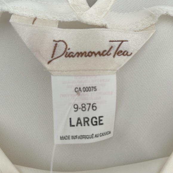 White Silky V Neck Slip Dress NWT - Picture 5 of 6